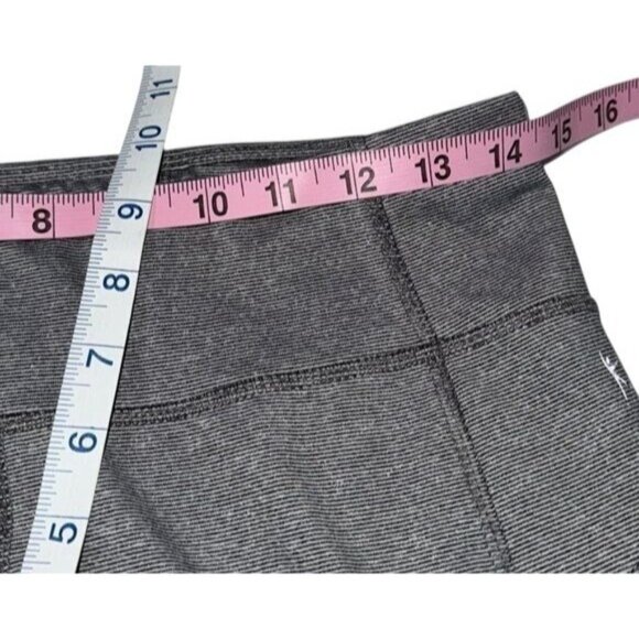 Danskin Now Womens Gray Ruched Capri Leggings Size M - Picture 10 of 11